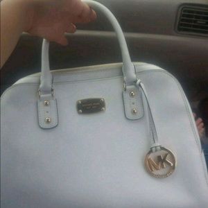 Michael kors white leather purse